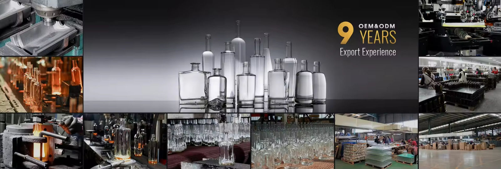 Bouteille en verre de vin