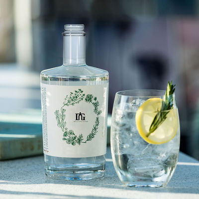 Bouteilles en verre d'arôme de 500 ml et 750 ml pour les liqueurs à la conception élégante et élégante