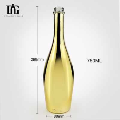 700 ml 750 ml bouteille en verre électroplaté pour boissons industrielles avec personnalisation en liège