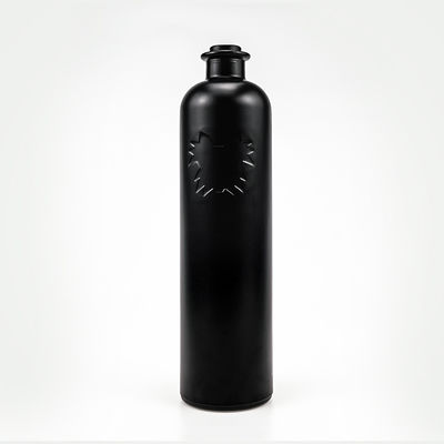 750 ml bouteille de verre rond clair avec bouchon de liège pour le cognac Gin rhum Vodka Tequila Liquor