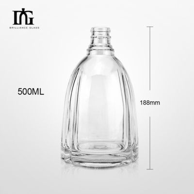 Bouteille d'alcool 500 ml 700 ml 750 ml avec couvercle
