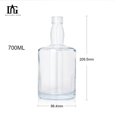 Matériau du corps Verre 260 ml Mini bouteilles Bouteille en verre transparent pour le whisky et le vin