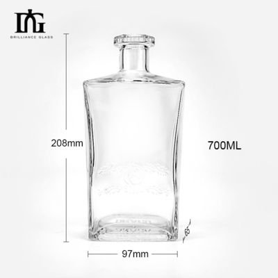 OEM/ODM Acceptable Bouteille en verre de 500 ml pour le vin glacé
