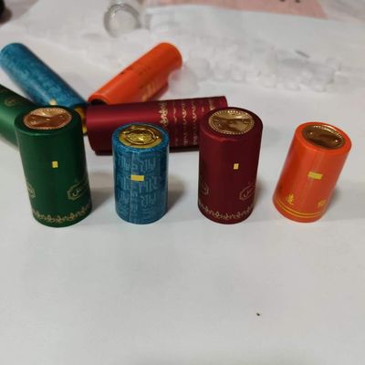 Couvercle en plastique, en aluminium, en PVC transparent, rétrécissable par la chaleur, pour bouteille en verre