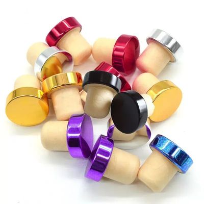 Couvercles de vin en bois et en caoutchouc OEM/ODM pour bouteille