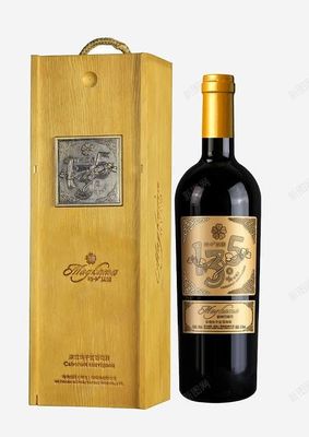 Boîte de papier d'emballage de bouteille de vin rouge en cuir unique Boîte cadeau de vin en bois sur mesure