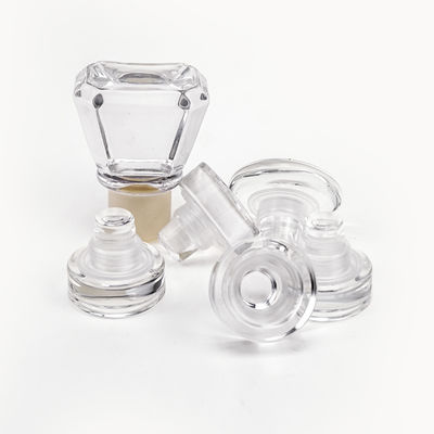 Logo personnalisé Bouchon de liège en verre cristallin pour vodka tequila Bouteille de whisky fournie gratuitement