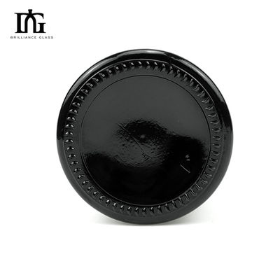 Type d'étanchéité CORK Logo d'écran personnalisé Impression en verre noir 500 ml 750 ml Bouteille de vin de champagne