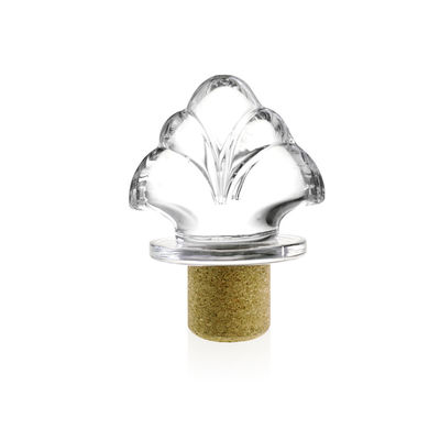 Logo personnalisé Bouchon de liège en verre cristallin pour vodka tequila Bouteille de whisky fournie gratuitement