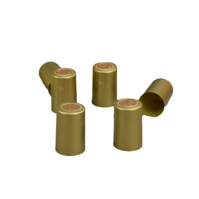 Sélection de forme ronde Pvc claire du cou bande rétractable Manche pour bouchon de bouteille personnalisé