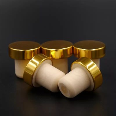 Bouchon de bouteille en aluminium pour bouteilles en verre huile d'olive bière whisky vins spiritueux couvercles en bois