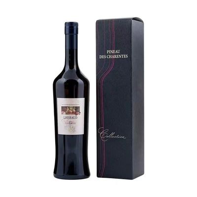 Boîte en bois en cuir en PU à bouteille unique pour l'emballage du vin rouge, du whisky, de la vodka, du gin et du rhum