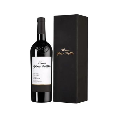 Autres cadeaux artisanaux stockage en cuir boîte à vin et poignées bouteille unique boîte cadeau réutilisable Crocodile Grain Pu cuir double bouteille 750 ml boîte à vin rouge