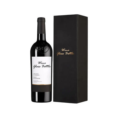 Emballage en carton pour les bouteilles de whisky/eau, boîte cadeau avec Eva personnalisée à l'intérieur