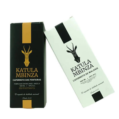 Emballage en carton pour les bouteilles de whisky/eau, boîte cadeau avec Eva personnalisée à l'intérieur