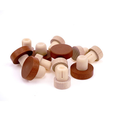 Barre en aluminium en forme de T, bouchons pour bouteilles en verre en forme de bois gravé sur mesure