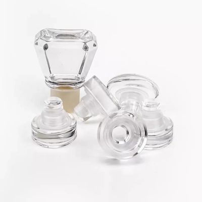 Taille personnalisée Bouchon en verre en aluminium en forme de T avec bouchon en polymère et peinture en bois