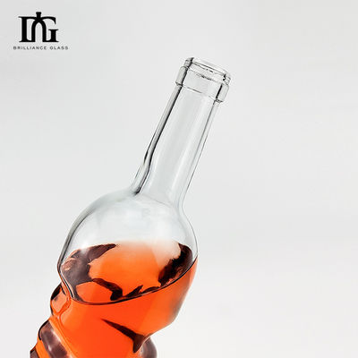 750 ml bouteille de verre vide clair pour le cognac et les liqueurs