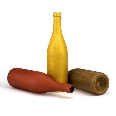 Bouteille de vin en verre mat personnalisé 750ml 50cl 75cl pour la glace ronde
