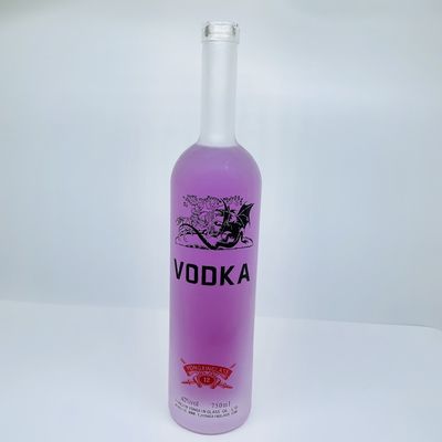 Bouteille de verre ronde de 200 ml 375 ml 500 ml 750 ml 1000 ml avec couvercle en liège et conception personnalisée