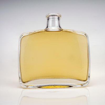 High Flint Square Clear 500 ml Bouteille en verre Vodka Gin Rum Tequila pour le fabricant d'appareils électroniques et de produits de conception