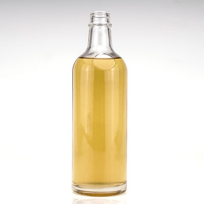 Bouteille en verre transparent avec capuchon à vis de capacité 500 ml/750 ml/1L Collier Matériau en verre
