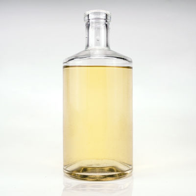 Application de tequila Bouteilles de vin en verre transparent de 700 ml/750 ml avec approbation OEM/ODM