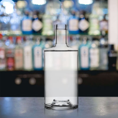 Bouteilles en verre en forme de bouchon rétrécissant pour alcool et vin 700 ml de capacité