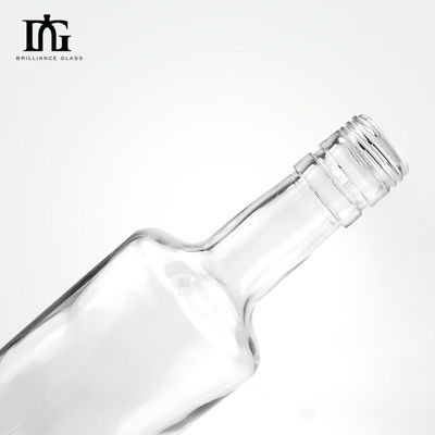 Forme personnalisée 700ml 750ml 1000ml Corps en verre Vodka Liquor Gin Bouteille de whisky vide pour votre