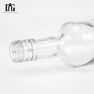 Forme personnalisée 700ml 750ml 1000ml Corps en verre Vodka Liquor Gin Bouteille de whisky vide pour votre
