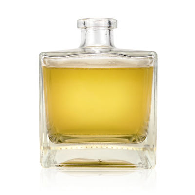 Graverie Custom 750 ml Bouteille de verre carré pour le vin de fruits Whisky Vodka Brandy Rum Gin
