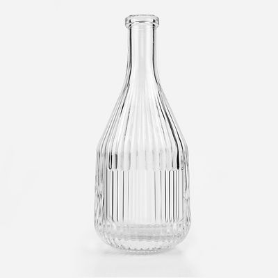 375 ml 450 ml Bouteilles de vin glacé Récipient en verre avec liège pour boissons et motif incurvé