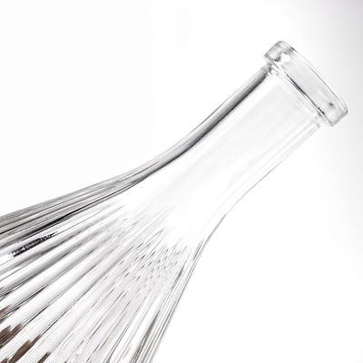 375 ml 450 ml Bouteilles de vin glacé Récipient en verre avec liège pour boissons et motif incurvé