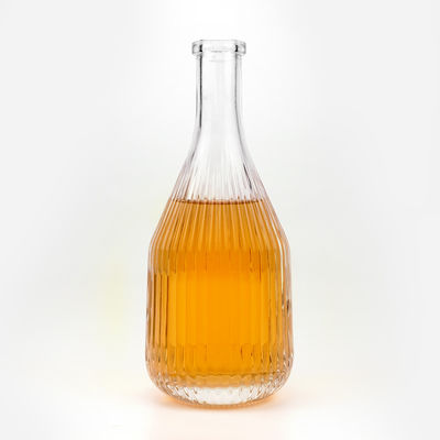 375 ml 450 ml Bouteilles de vin glacé Récipient en verre avec liège pour boissons et motif incurvé