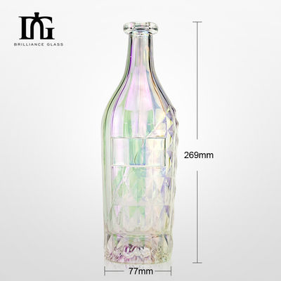 Bouteille en verre pour les spiritueux Liqueur 700 ml Capacité bouchon et bouchon à vis Design personnalisé