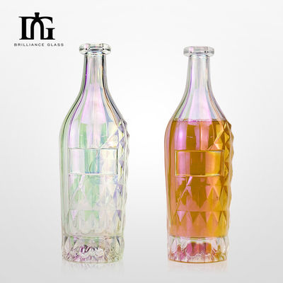 Bouteille en verre pour les spiritueux Liqueur 700 ml Capacité bouchon et bouchon à vis Design personnalisé