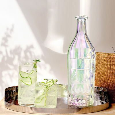 Bouteille en verre pour les spiritueux Liqueur 700 ml Capacité bouchon et bouchon à vis Design personnalisé
