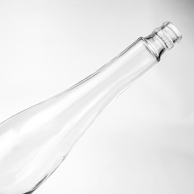 Impression à l'écran Bouteilles de vin glacé sur mesure avec bouche en spirale et sans étiquette de logo épaule
