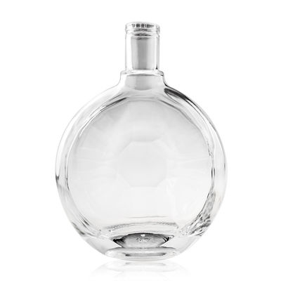 500 ml 700 ml 750 ml Bouteilles en verre pour le traitement de la surface de gel Gin Vodka Whiskey Liquor Spirit