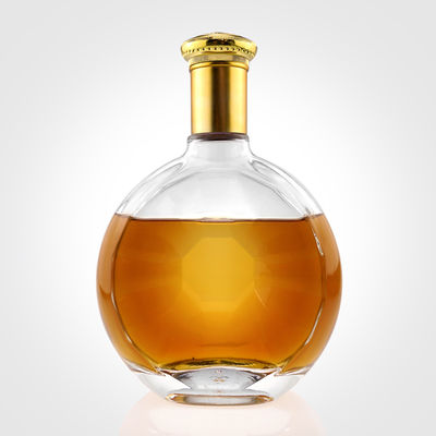 500 ml 700 ml 750 ml Bouteilles en verre pour le traitement de la surface de gel Gin Vodka Whiskey Liquor Spirit