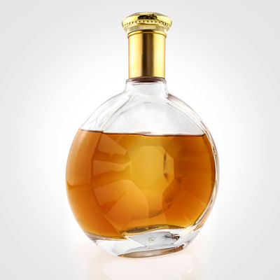 500 ml 700 ml 750 ml Bouteilles en verre pour le traitement de la surface de gel Gin Vodka Whiskey Liquor Spirit