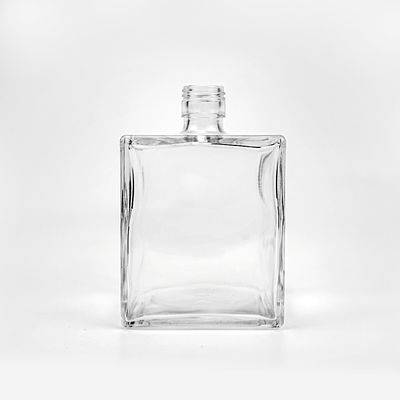 OEM/ODM Acceptable Bouteille en verre personnalisée de 750 ml carré pour whisky vodka brandy gin de rhum
