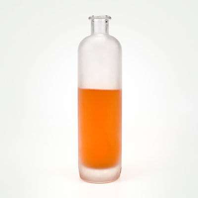 Génie gravé Super Flint Vodka Bouteille en verre Impression à écran glacé pour boissons