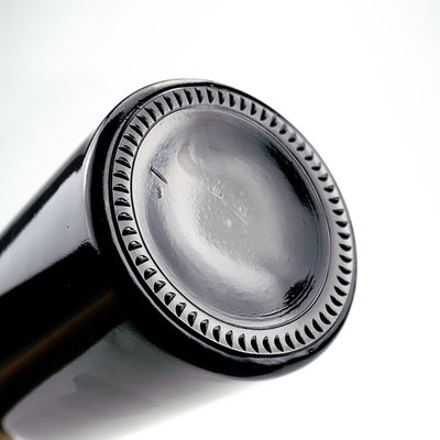 Bouteille vide en verre peint en noir pour le whisky Vodka 500 ml 1.75L Bouteille à bouchon à vis