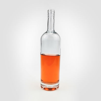 750 ml 75 cl bouteilles d'alcool en verre vide claire pour OEM / ODM personnalisation acceptable