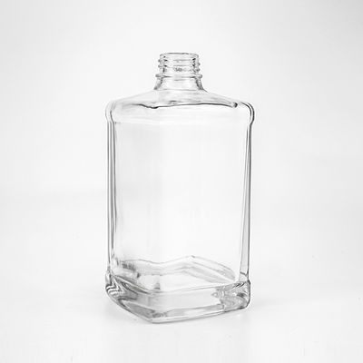 Acceptable Logo du client Bouteille de rhum en verre 500 ml 750 ml Type de scie de fermeture