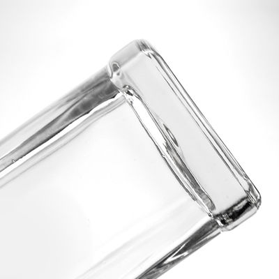 Acceptable Logo du client Bouteille de rhum en verre 500 ml 750 ml Type de scie de fermeture