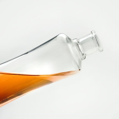 Bouteilles de tequila en verre 500 ml avec couvercle en liège et collier en verre