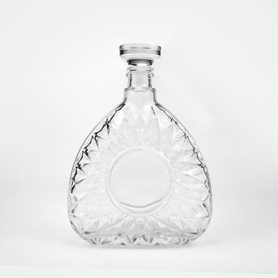Logo du client acceptable 750 ml 75 cl Bouteille en verre transparent pour alcools et boissons