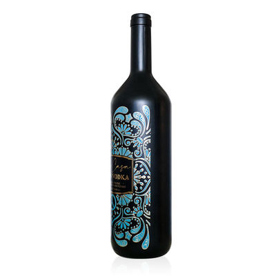Impression personnalisée du logo Emballage privé Morte découpée en relief Étiquettes de bouteille de vin rouge de mariage privé